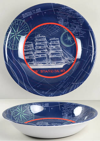 Pier 45 13" Melamine Salad Serving Bowl