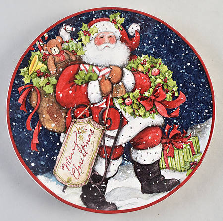 Snowy Night Santa by Certified International