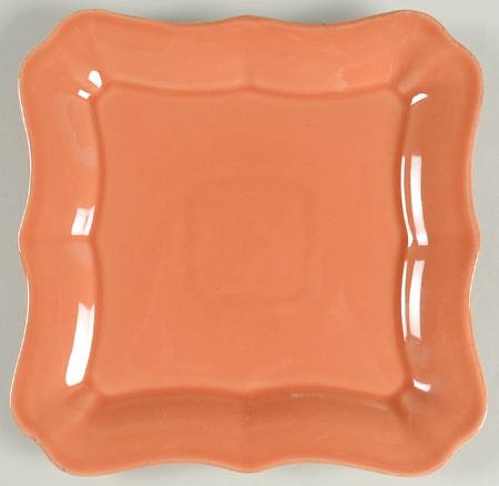 CFB9 Orange Square Salad Plate