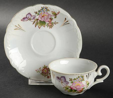 CCJ4 Flat Demitasse Cup & Saucer Set