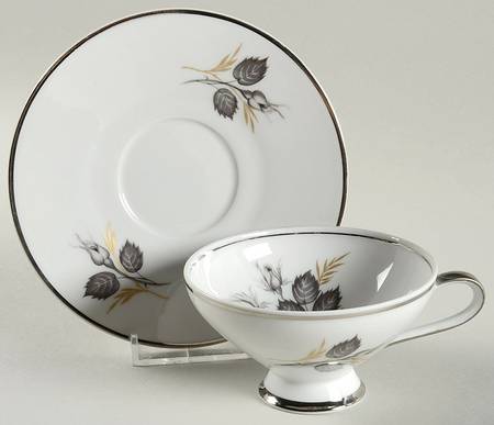 Footed Cup & Saucer Set