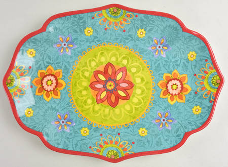 Tunisian Sunset 15" Oval Serving Platter