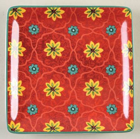 Tunisian Sunset Square Canape Plate