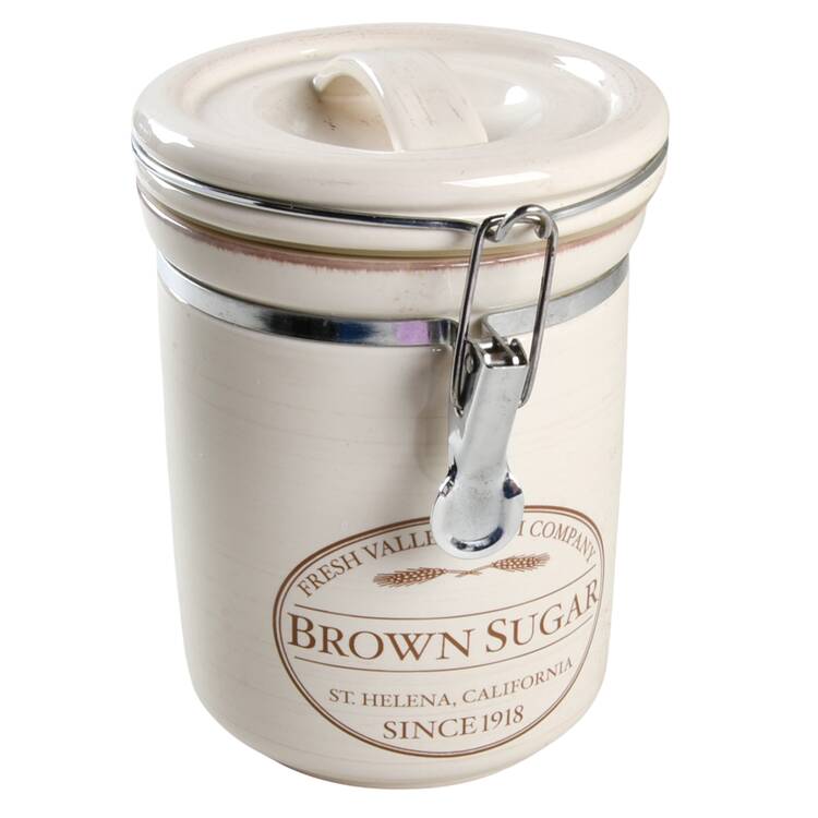 Fresh Valley Brown Sugar Canister with Hinged Lid