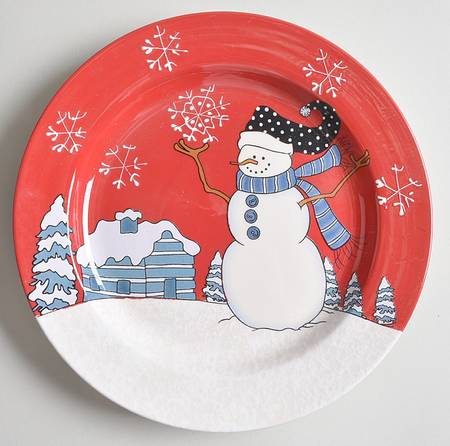 First Snowfall Salad Plate