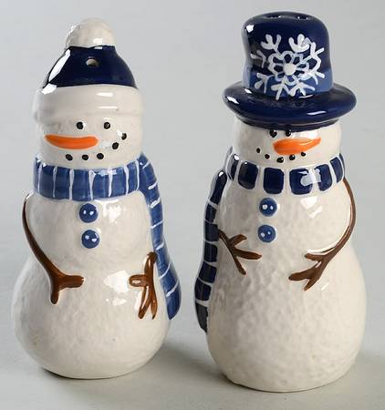 First Snowfall Figural Salt & Pepper Set