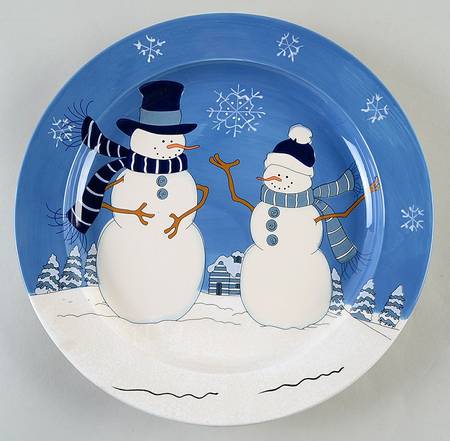 First Snowfall Dinner Plate