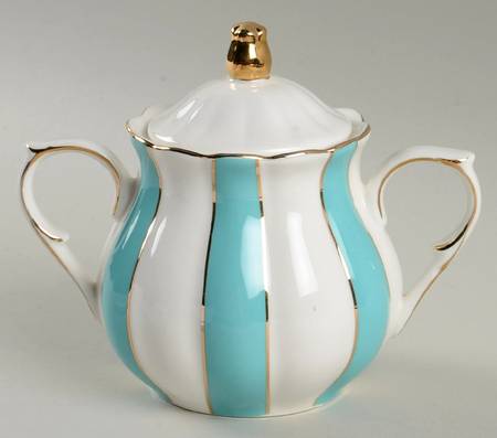 C6Y3 Turquoise Sugar Bowl & Lid