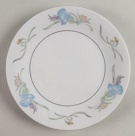 Lily (Platinum Verge) Salad Plate