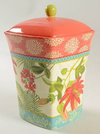 Tropics Medium Canister & Lid