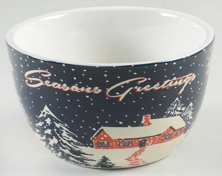 Retro Christmas Individual Ice Cream Dish