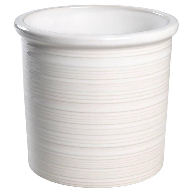 Farmhouse White Large Canister No Lid