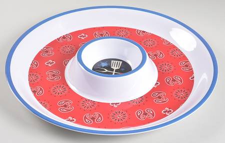 BBQ Bandit (Melamine) 1 Piece Chip & Dip