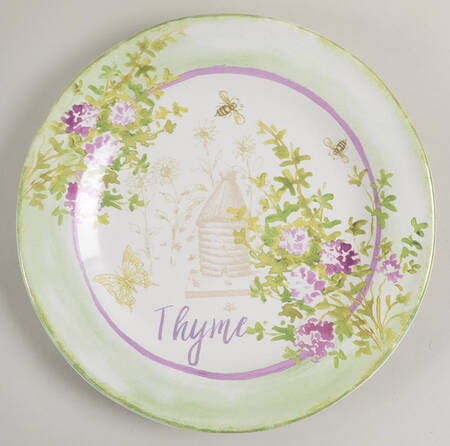 Herbes de Provence Salad/Dessert Plate