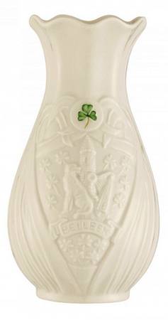 Limited Edition Giftware Belleek Emblem Spill Vase