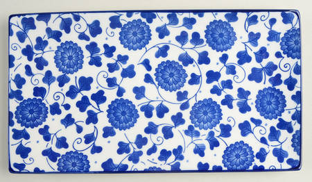 Blue Indigo 11" Rectangular Tray