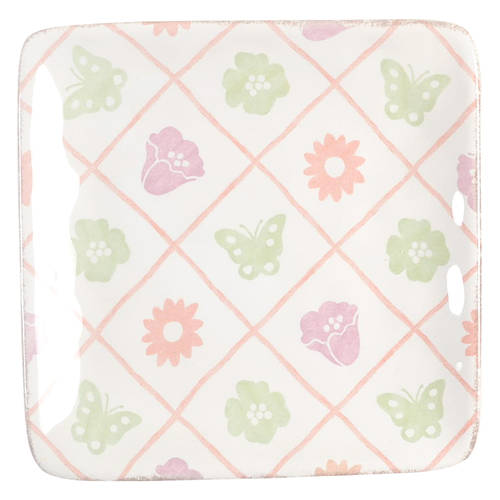 Bunny Patch Square Canape Plate
