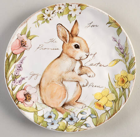 Bunny Patch Salad/Dessert Plate