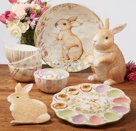 Bunny Patch Deviled Egg Plate