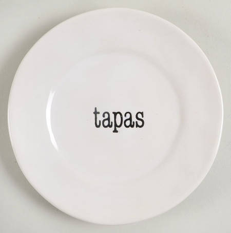 Just Words Canape Plate