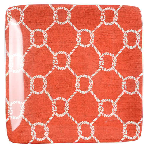 Coastal Life Square Canape Plate