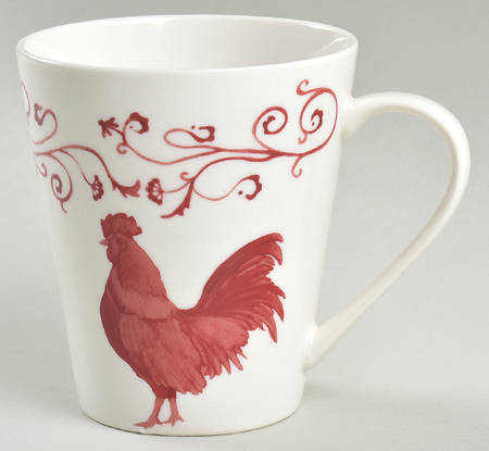 Country Toile Red Mug