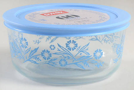 Cornflower 60th Anniversary Glassware Storage Bowl & Lid