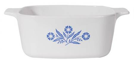 Cornflower 60th Anniversary 1.5 Quart Square Casserole No Lid