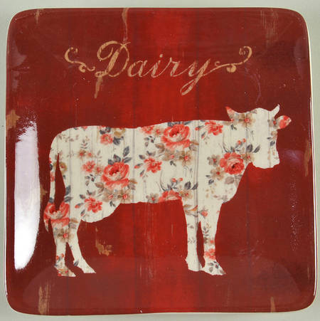 Farmhouse Square Canape Plate