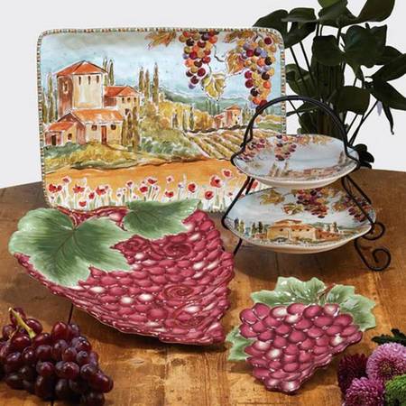 Tuscan Breeze 16" Rectangular Serving Platter