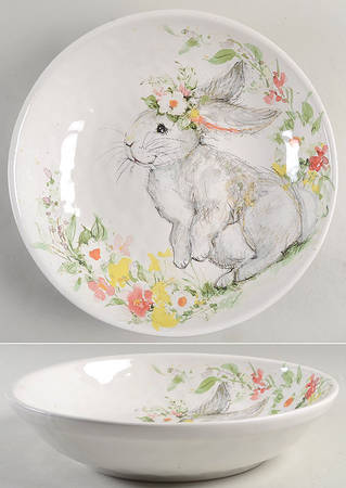 Sweet Bunny 13" Pasta Serving Bowl