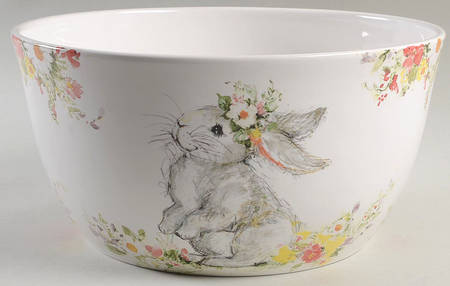 Sweet Bunny 11" Round Deep Bowl