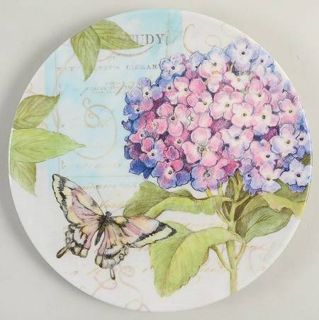 Hydrangea Garden (Melamine) Salad Plate