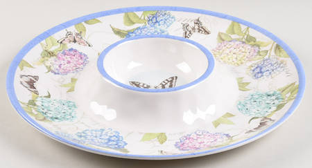 Hydrangea Garden (Melamine) 1 Piece Chip & Dip