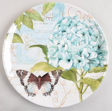 Hydrangea Garden (Melamine) 14" Chop Plate (Round Platter)