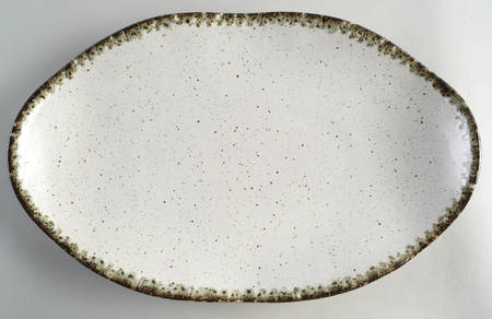 Toscana Cream (Aglio) 16" Oval Serving Platter by Casafina