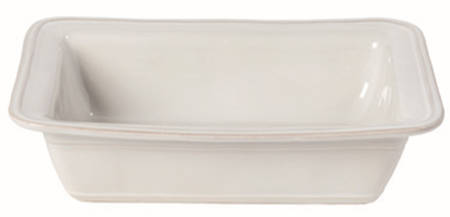 Fontana White 11" Rectangular Baker