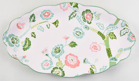English Garden 17" Oval Serving Platter