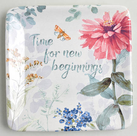 Spring Bouquet Square Canape Plate