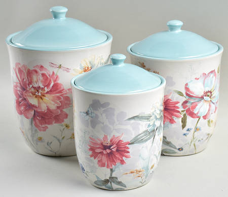 Spring Bouquet (3 Piece) Canister Set (Box Set)
