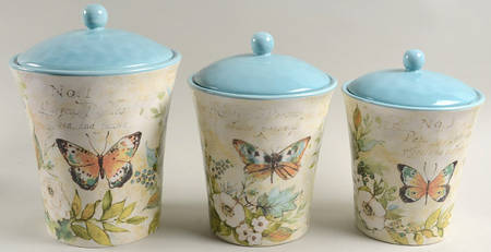 Nature Garden (3 Piece) Canister Set (Box Set)