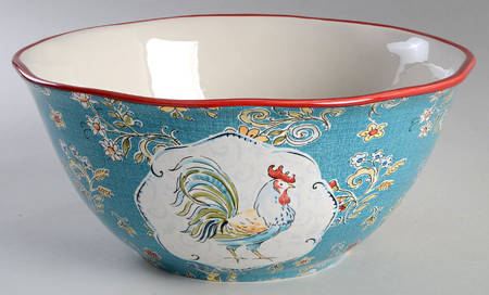 Morning Bloom 11" Round Serving Bowl