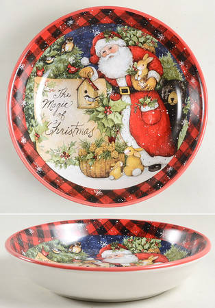 Magic of Christmas Santa 9" Soup/Pasta Bowl