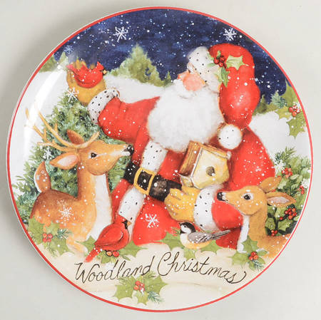 Magic of Christmas Santa Dessert/Pie Plate