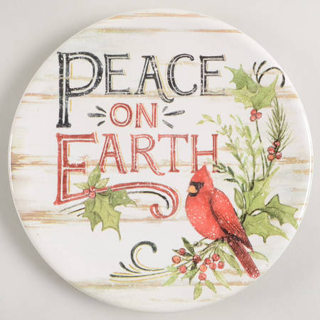 Evergreen Christmas Canape Plate