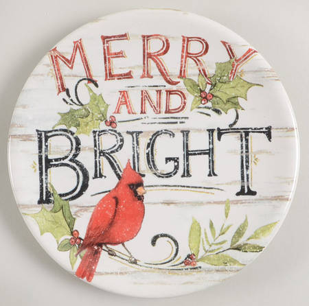 Evergreen Christmas Canape Plate
