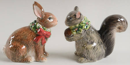 Winter Forest Figural Salt & Pepper Set