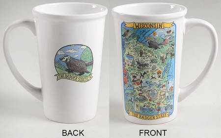Adventure Destinations Latte Mug