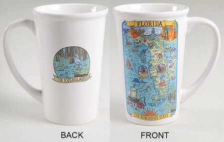 Adventure Destinations Latte Mug