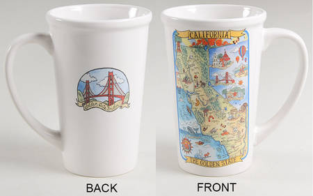 Adventure Destinations Latte Mug